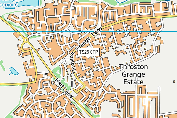 TS26 0TP map - OS VectorMap District (Ordnance Survey)