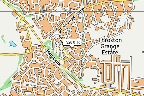 TS26 0TR map - OS VectorMap District (Ordnance Survey)