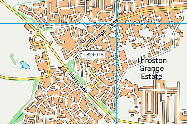 TS26 0TS map - OS VectorMap District (Ordnance Survey)