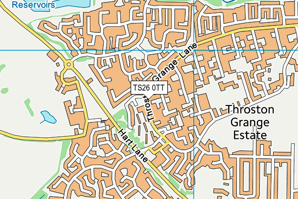 TS26 0TT map - OS VectorMap District (Ordnance Survey)