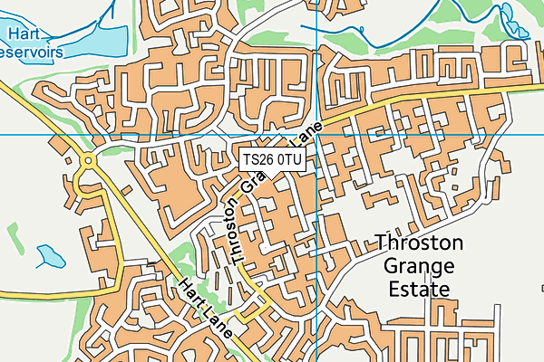 TS26 0TU map - OS VectorMap District (Ordnance Survey)