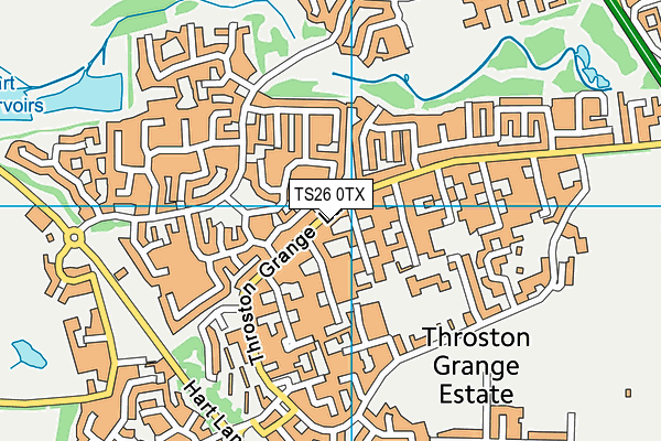 TS26 0TX map - OS VectorMap District (Ordnance Survey)