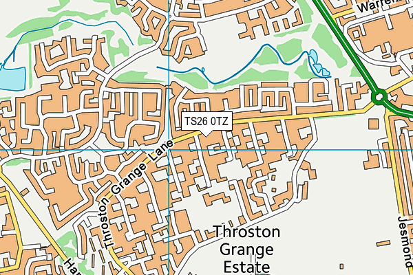 TS26 0TZ map - OS VectorMap District (Ordnance Survey)