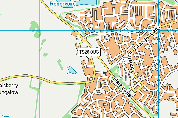 TS26 0UG map - OS VectorMap District (Ordnance Survey)