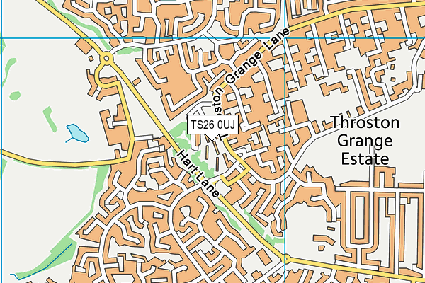 TS26 0UJ map - OS VectorMap District (Ordnance Survey)