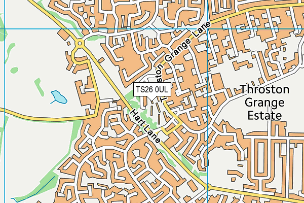 TS26 0UL map - OS VectorMap District (Ordnance Survey)