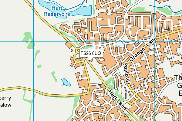 TS26 0UQ map - OS VectorMap District (Ordnance Survey)