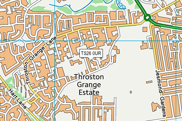 TS26 0UR map - OS VectorMap District (Ordnance Survey)