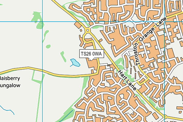 TS26 0WA map - OS VectorMap District (Ordnance Survey)