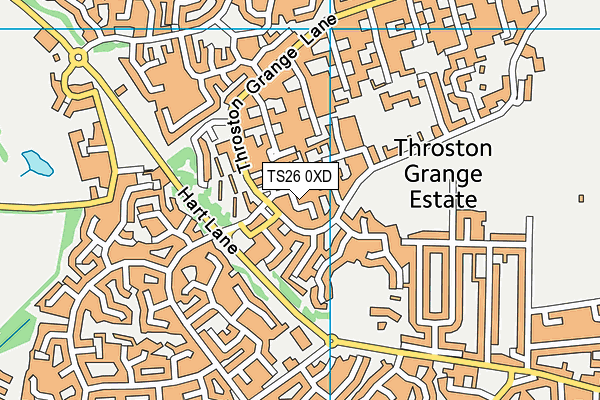 TS26 0XD map - OS VectorMap District (Ordnance Survey)