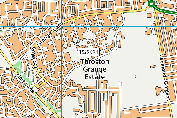 TS26 0XH map - OS VectorMap District (Ordnance Survey)
