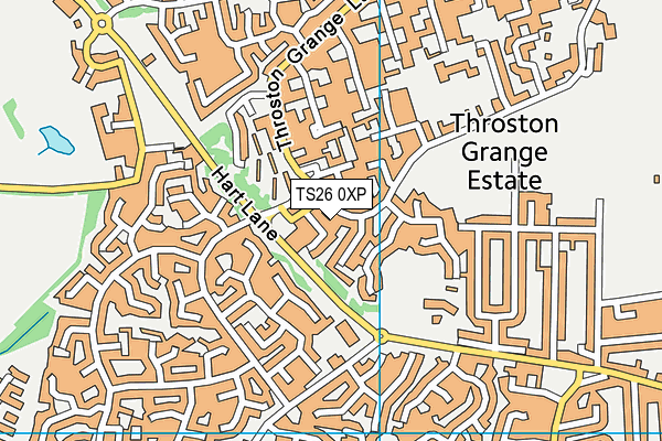 TS26 0XP map - OS VectorMap District (Ordnance Survey)