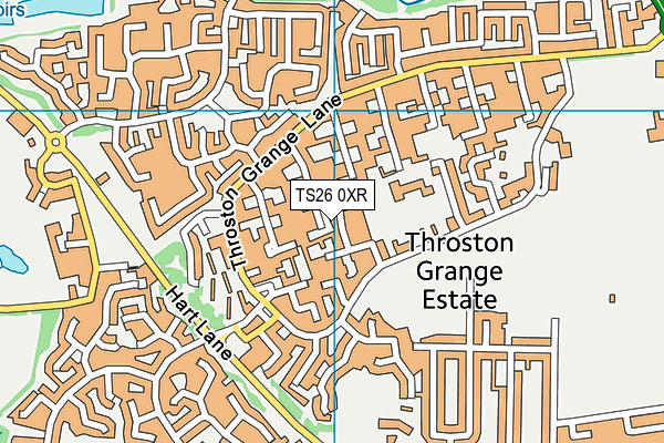 Throston Grove Community Centre map (TS26 0XR) - OS VectorMap District (Ordnance Survey)