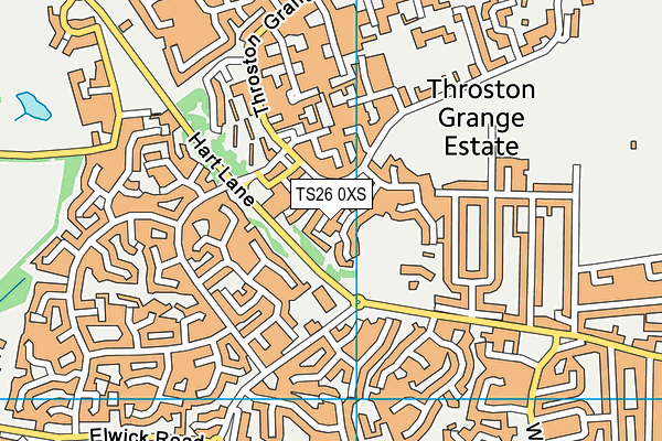 TS26 0XS map - OS VectorMap District (Ordnance Survey)