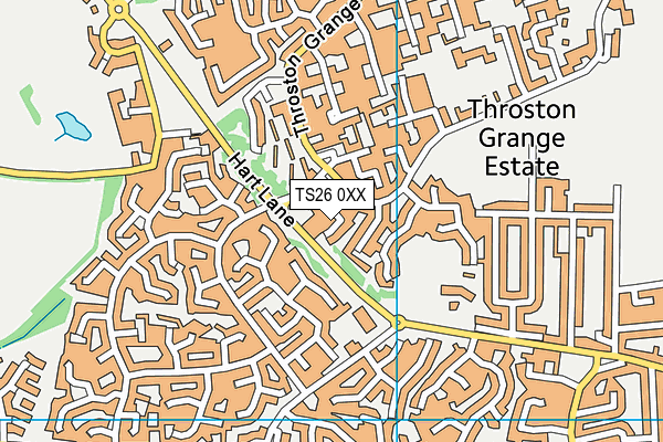 TS26 0XX map - OS VectorMap District (Ordnance Survey)