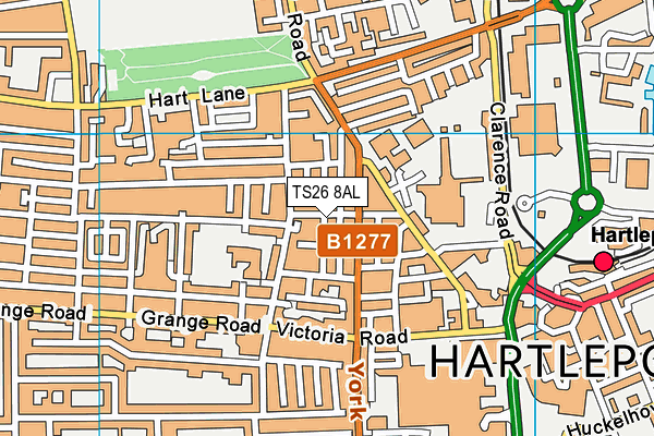 TS26 8AL map - OS VectorMap District (Ordnance Survey)