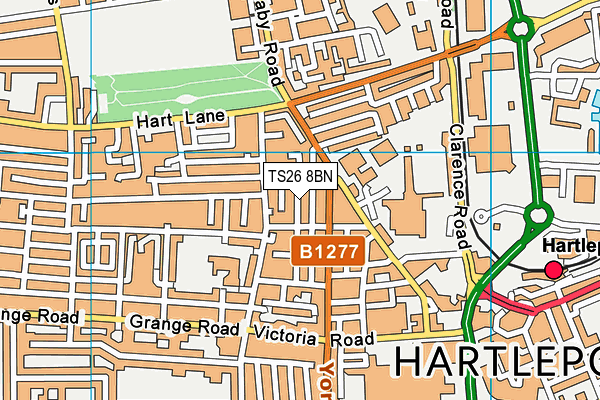 TS26 8BN map - OS VectorMap District (Ordnance Survey)