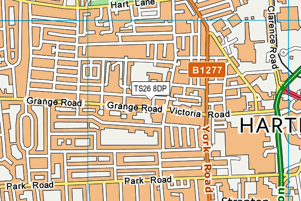 TS26 8DP map - OS VectorMap District (Ordnance Survey)