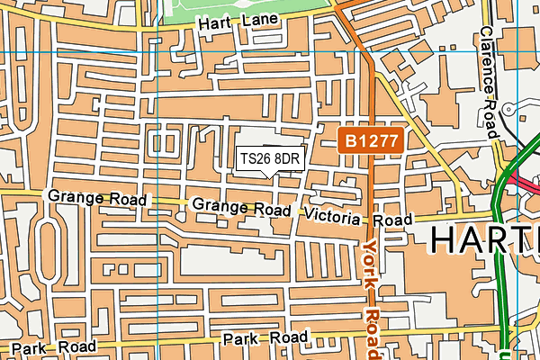 TS26 8DR map - OS VectorMap District (Ordnance Survey)