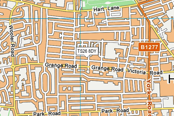 TS26 8DY map - OS VectorMap District (Ordnance Survey)