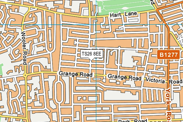 TS26 8EE map - OS VectorMap District (Ordnance Survey)