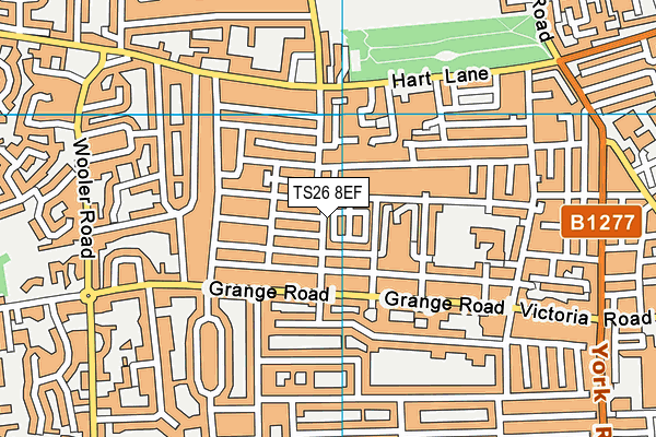 TS26 8EF map - OS VectorMap District (Ordnance Survey)