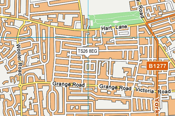 TS26 8EG map - OS VectorMap District (Ordnance Survey)