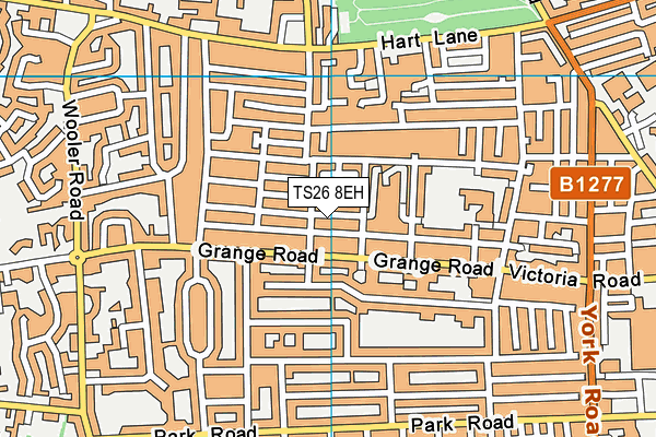 TS26 8EH map - OS VectorMap District (Ordnance Survey)