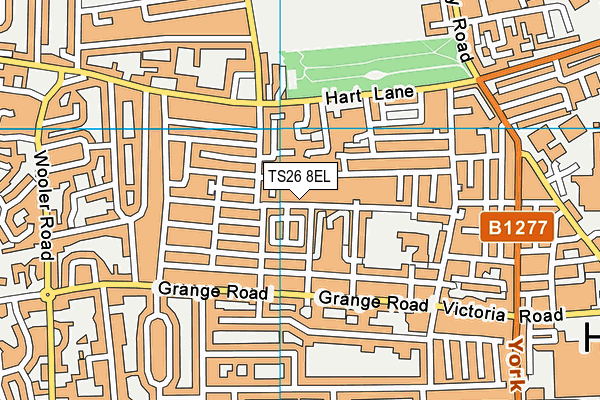 TS26 8EL map - OS VectorMap District (Ordnance Survey)