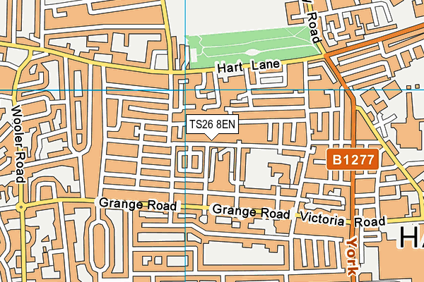 TS26 8EN map - OS VectorMap District (Ordnance Survey)
