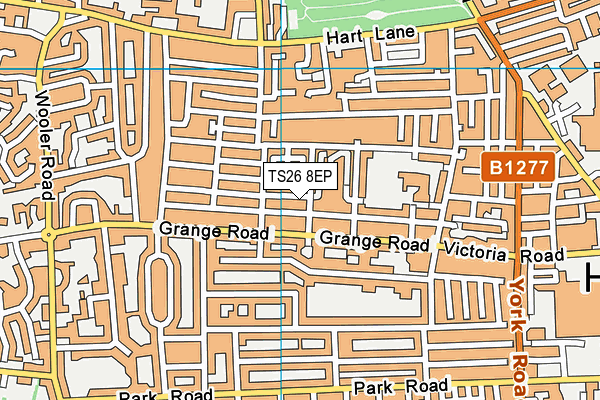 TS26 8EP map - OS VectorMap District (Ordnance Survey)