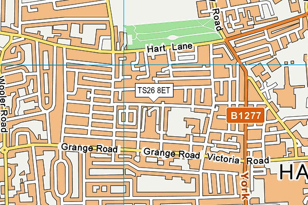 TS26 8ET map - OS VectorMap District (Ordnance Survey)