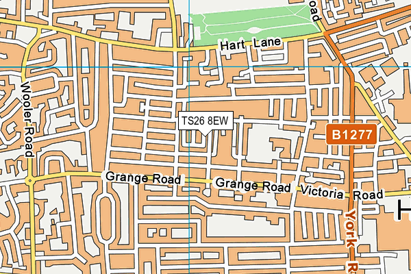 TS26 8EW map - OS VectorMap District (Ordnance Survey)