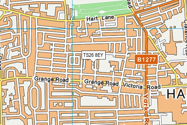 TS26 8EY map - OS VectorMap District (Ordnance Survey)