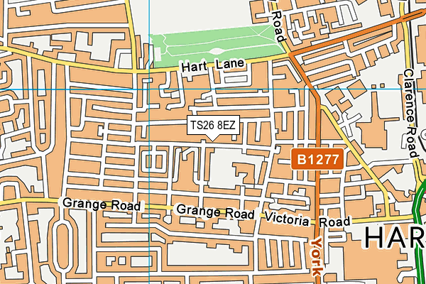 TS26 8EZ map - OS VectorMap District (Ordnance Survey)