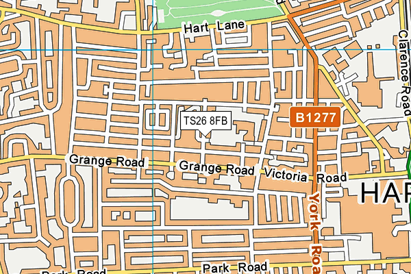 TS26 8FB map - OS VectorMap District (Ordnance Survey)