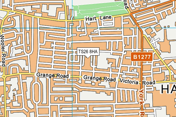 TS26 8HA map - OS VectorMap District (Ordnance Survey)