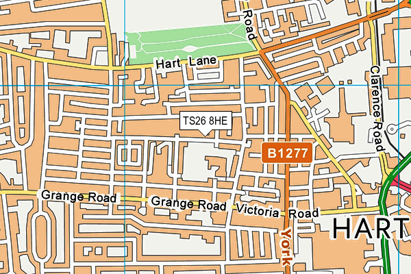 TS26 8HE map - OS VectorMap District (Ordnance Survey)
