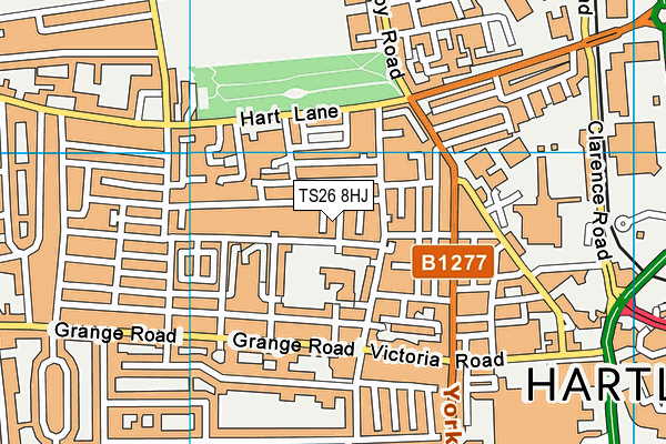 TS26 8HJ map - OS VectorMap District (Ordnance Survey)