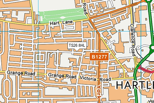 TS26 8HL map - OS VectorMap District (Ordnance Survey)