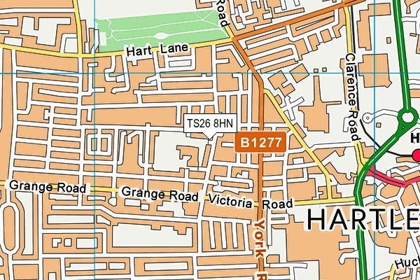 TS26 8HN map - OS VectorMap District (Ordnance Survey)