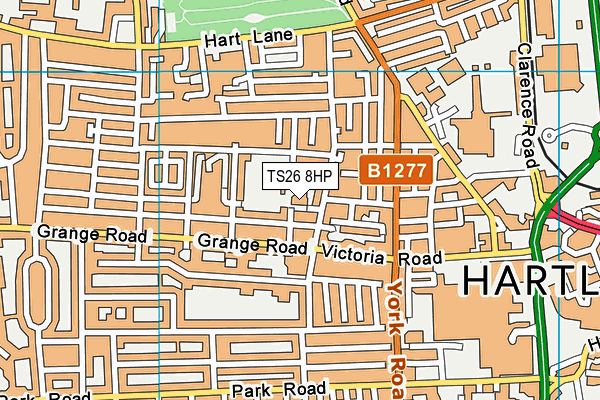 TS26 8HP map - OS VectorMap District (Ordnance Survey)
