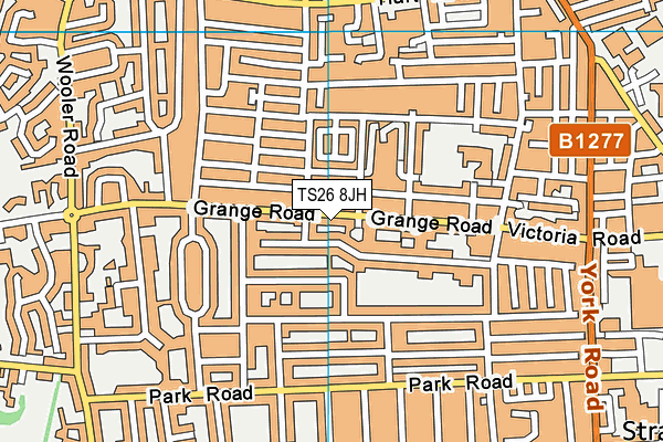 TS26 8JH map - OS VectorMap District (Ordnance Survey)