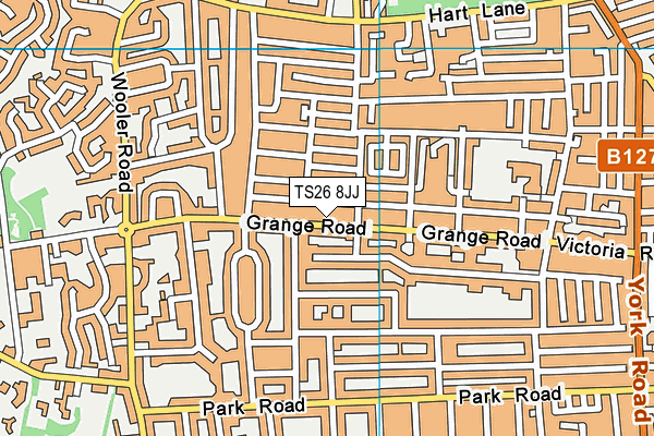 TS26 8JJ map - OS VectorMap District (Ordnance Survey)