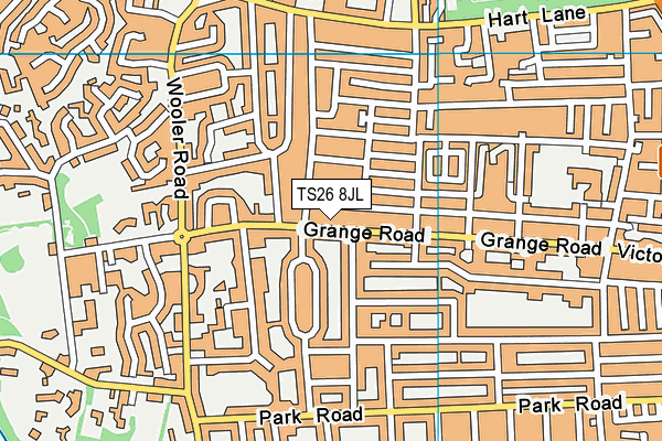 TS26 8JL map - OS VectorMap District (Ordnance Survey)