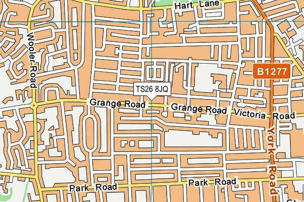 TS26 8JQ map - OS VectorMap District (Ordnance Survey)