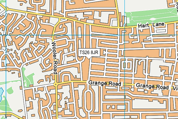 TS26 8JR map - OS VectorMap District (Ordnance Survey)