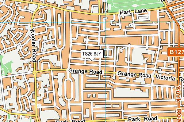 TS26 8JY map - OS VectorMap District (Ordnance Survey)