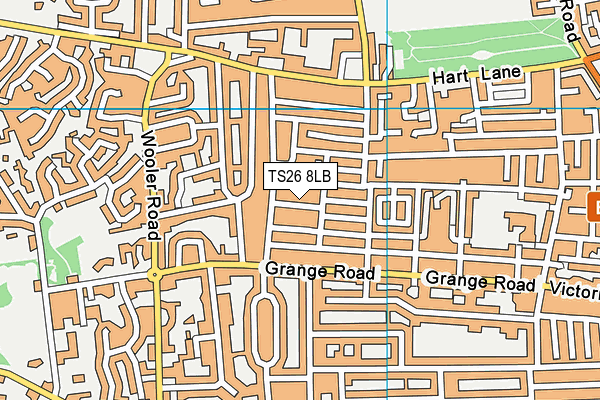 TS26 8LB map - OS VectorMap District (Ordnance Survey)