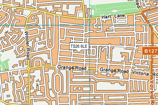 TS26 8LE map - OS VectorMap District (Ordnance Survey)